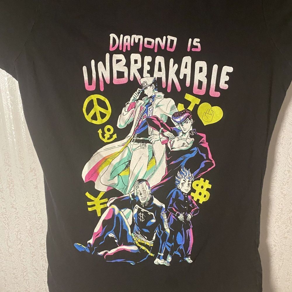 JoJo's Bizarre Adventure The Animation T-Shirt Womens M Diamond Is Unbreakable - Picture 2 of 8
